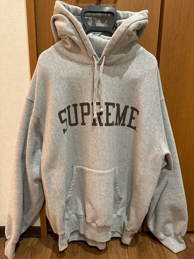 Supreme Varsity Hooded Sweatshirt "Heather Gray"
