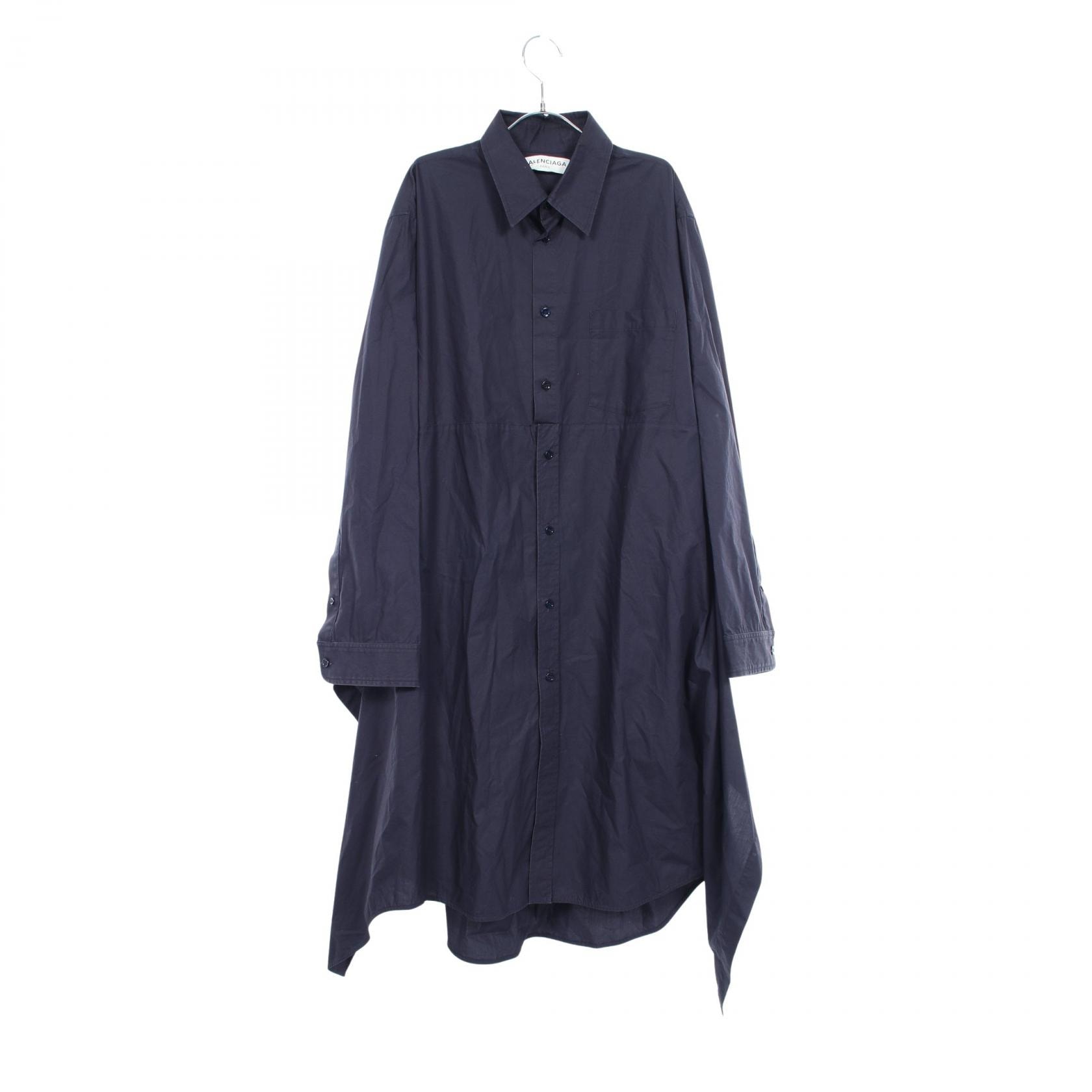 バレンシアガ BALENCIAGA ワンピース 衣料品 トップス コットン レディース ネイビー系 457569 TUB02 【中古】