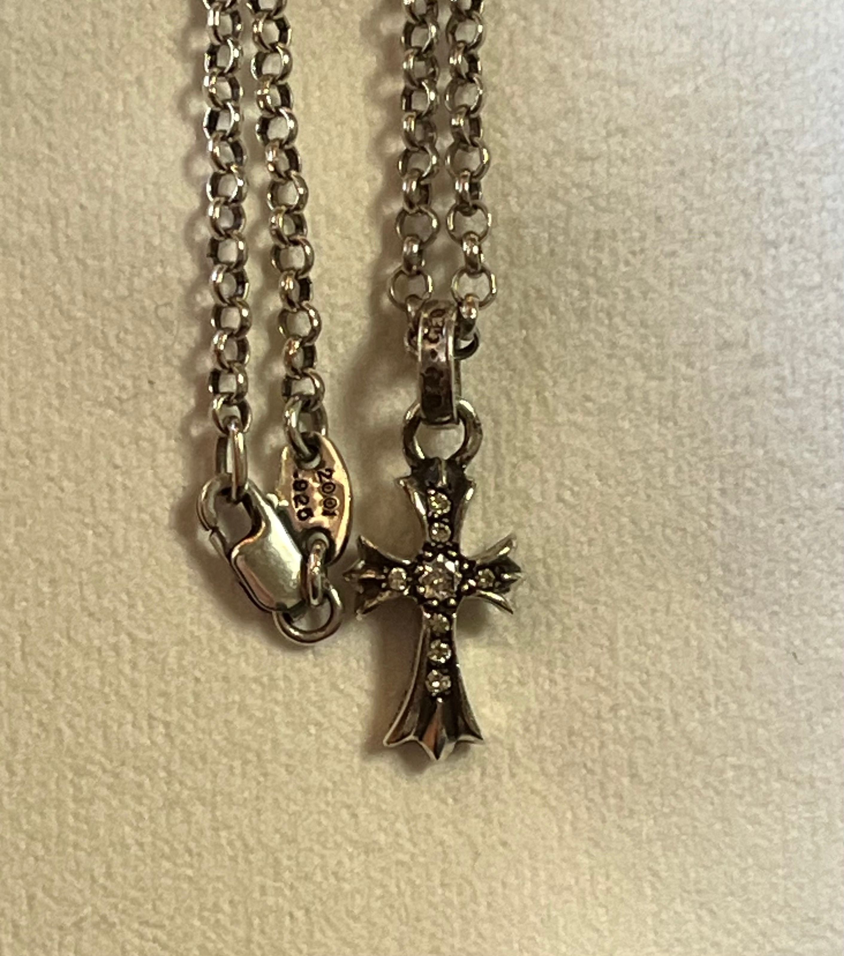 Chrome Hearts CH Cross Baby Fat Charm "Silver"