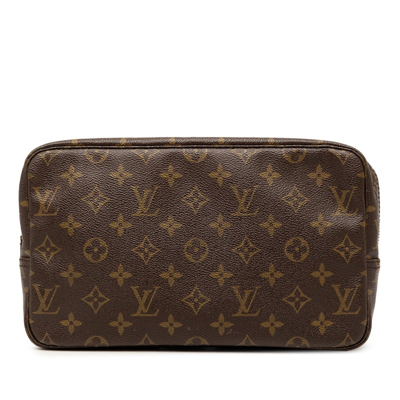 ルイ ヴィトン モノグラム トゥルース トワレット 28 セカンドバッグ クラッチバッグ M47522 ブラウン PVC レディース LOUIS VUITTON 【中古】