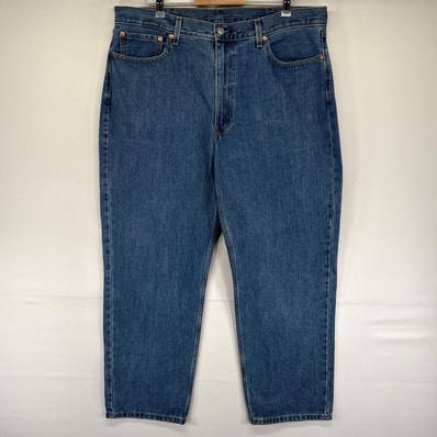 古着 リーバイス Levi's デニム パンツ Gパン 5ポケット 大きいサイズ 550 テーパード ジッパーフライ W40 L32 ブルー系 メンズ