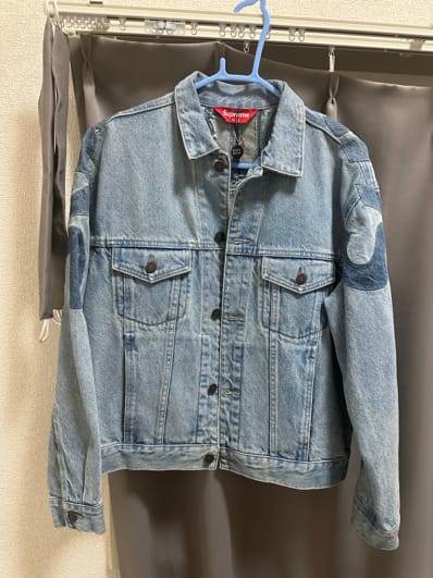 Supreme Inset Logo Denim Trucker Jacket Supreme Inset Logo Denim Trucker Jacket