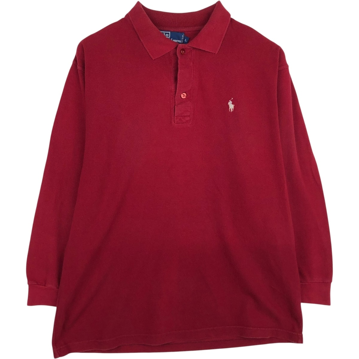 古着 ラルフローレン Ralph Lauren POLO by Ralph Lauren 長袖 ポロシャツ USA製 メンズL相当/eaa631914