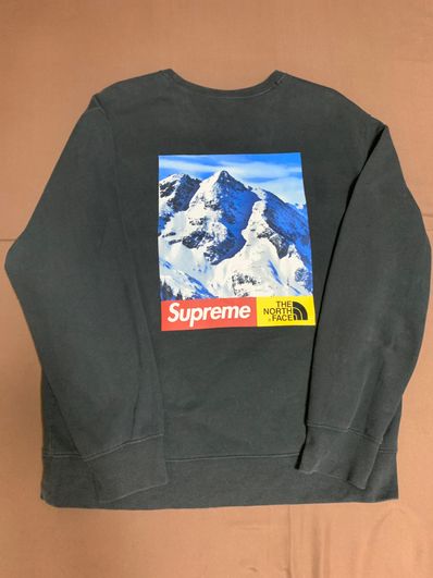 Supreme x The North Face Mountain Crewneck Sweatshirt "Black"