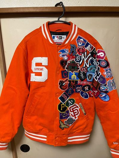 Supreme / New Era®/ MLB Varsity Jacket "Orange"