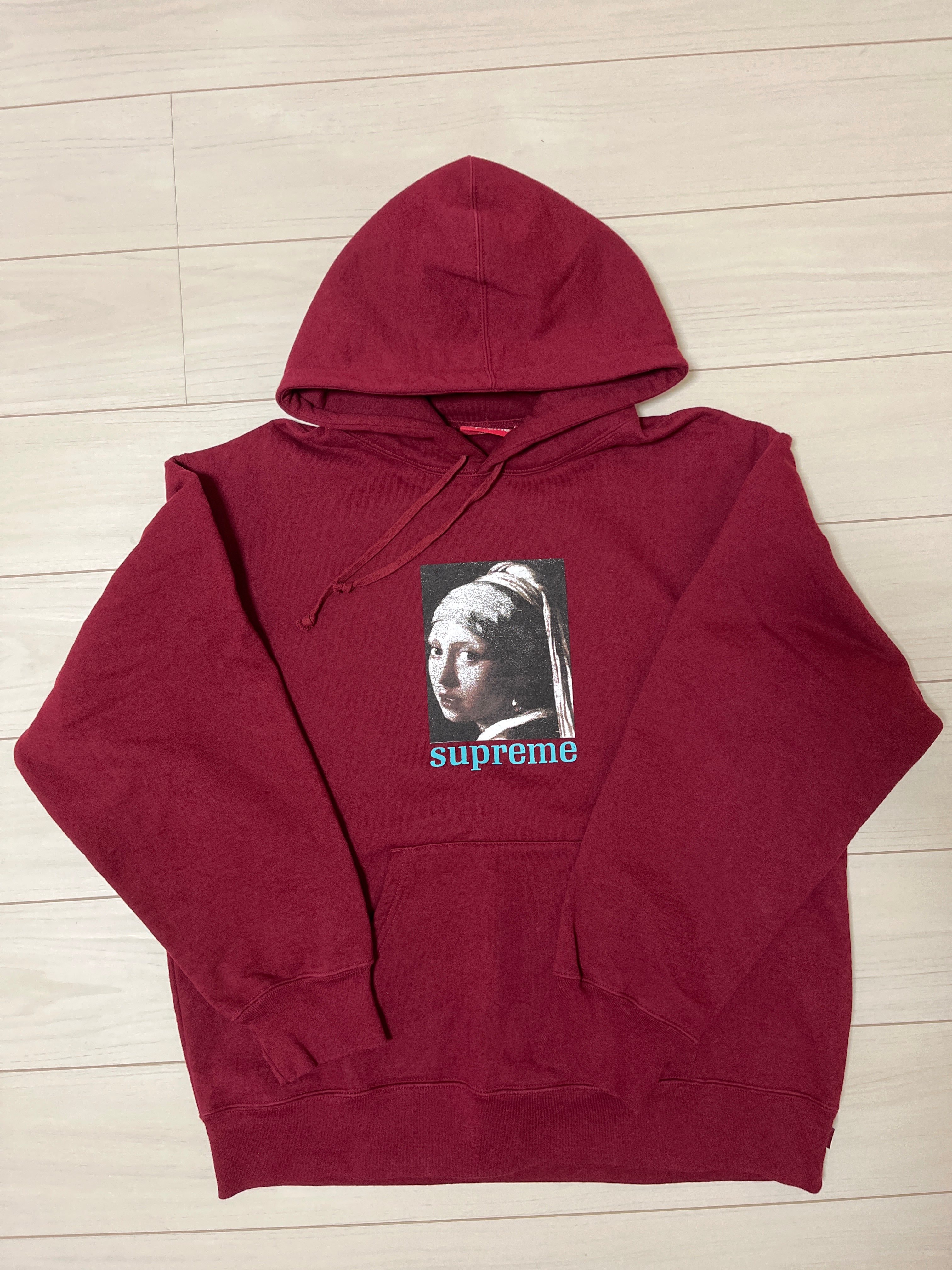 Supreme Pearl Hooded Sweatshirt "Cardinal"