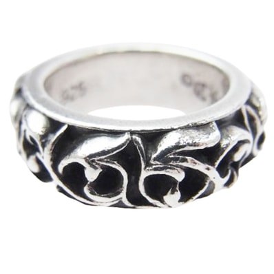 CHROME HEARTS クロムハーツ(原本無) リング ETRNITY VINE BAND エタニティヴァインバンドリング シルバー系 9.5号【中古】
