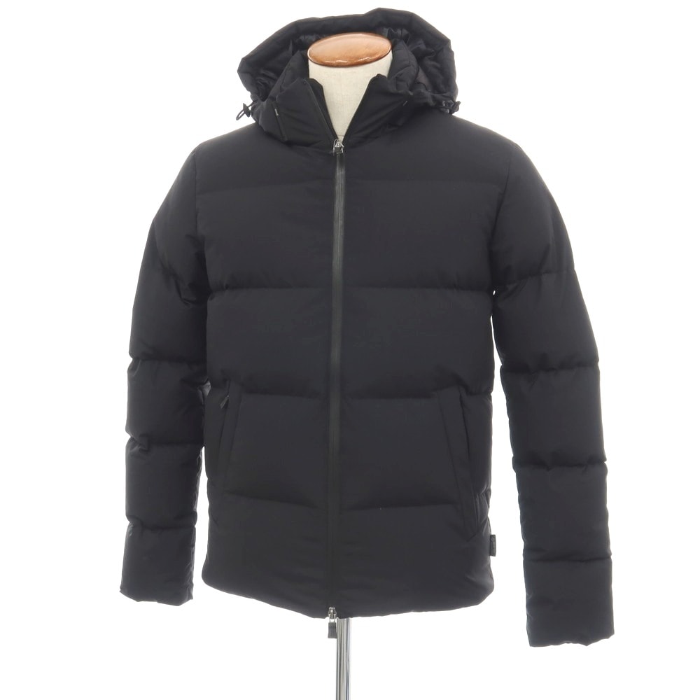 【中古】ヘルノ Herno Laminar GORE-TEX INFINIUM WINDSTOPPER ダウンジャケット ブラック【サイズ46】【メンズ】