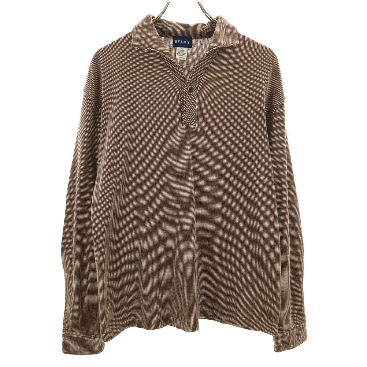 BEAMS ビームス 長袖 ポロシャツ L