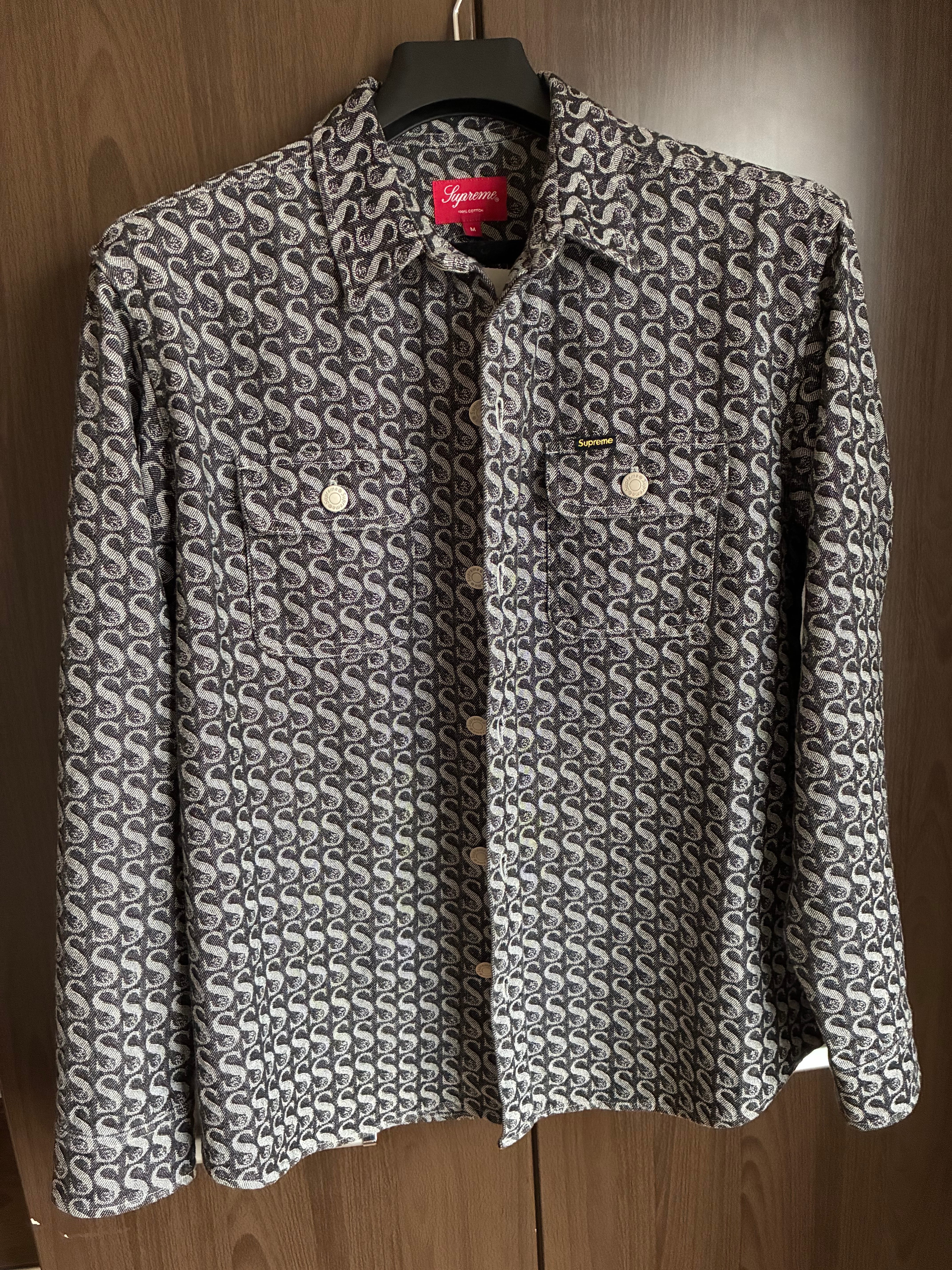 Supreme Monogram Denim Shirt "Black"