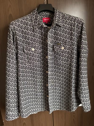 Supreme Monogram Denim Shirt "Black"