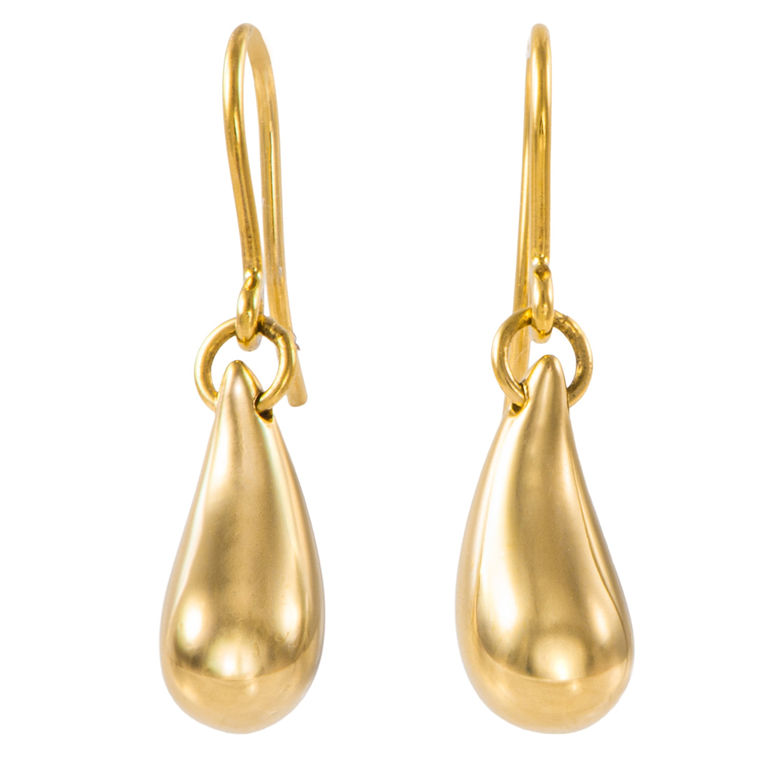 TIFFANY&Co. ティファニー ティアドロップ ピアス K18YG ゴールド【中古】