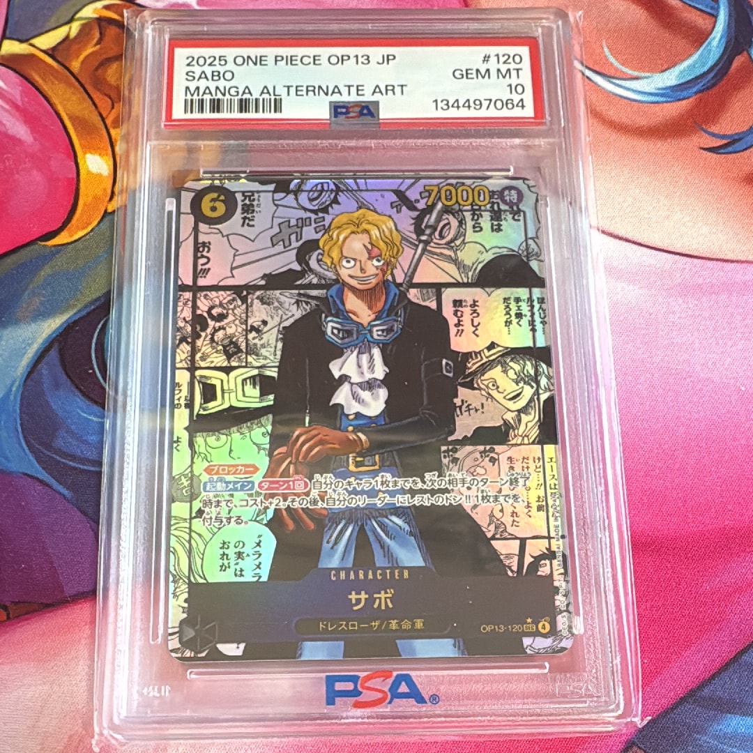 PSA10】サボ SEC [OP13-120](プロモーションカード「シーズン2 エリア