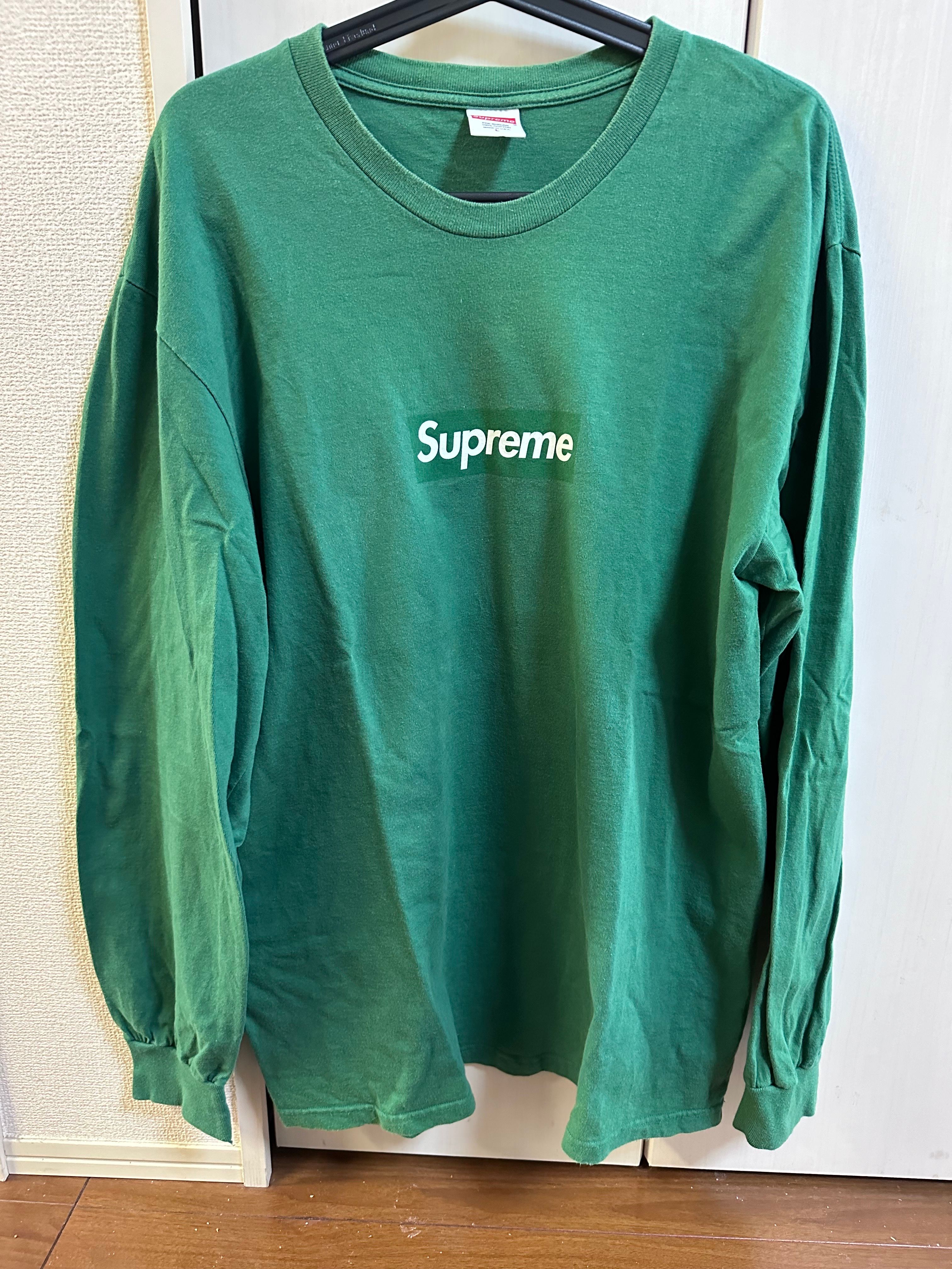 Supreme Box Logo L/S Tee "Green"