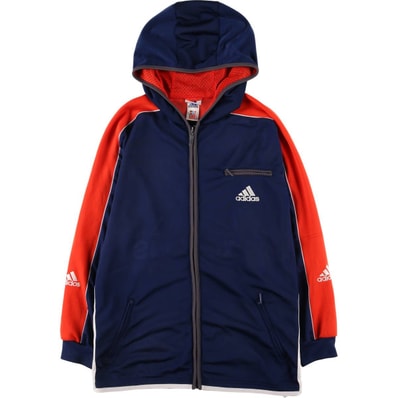 古着 90~00年代 アディダス adidas バックロゴ ジャージパーカー トラックジャケット メンズM相当/eaa559218