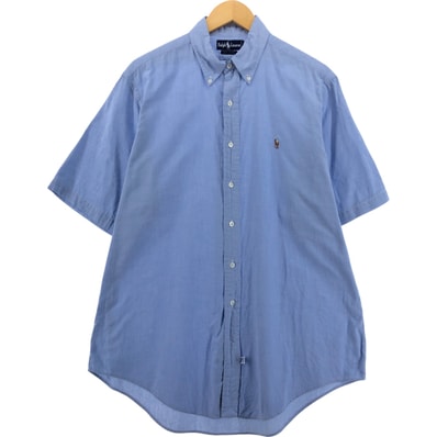 古着 ラルフローレン Ralph Lauren 半袖 ボタンダウンシャツ メンズL相当/eaa546809
