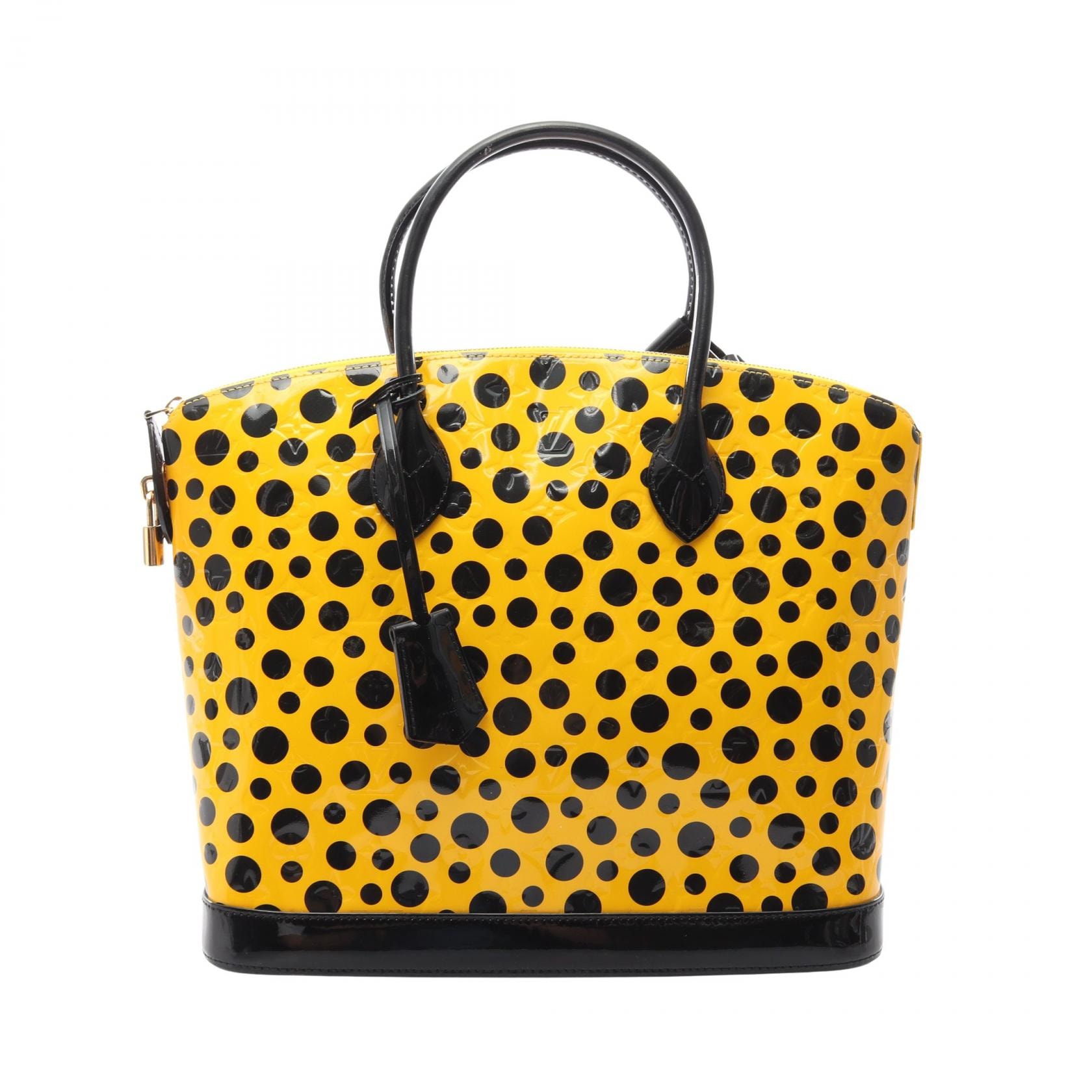 ルイ・ヴィトン LOUIS VUITTON ロックイットMM ハンドバッグ バッグ レザー ヴェルニ ジョーヌ レディース イエロー系 / ブラック系 M91398 【中古】