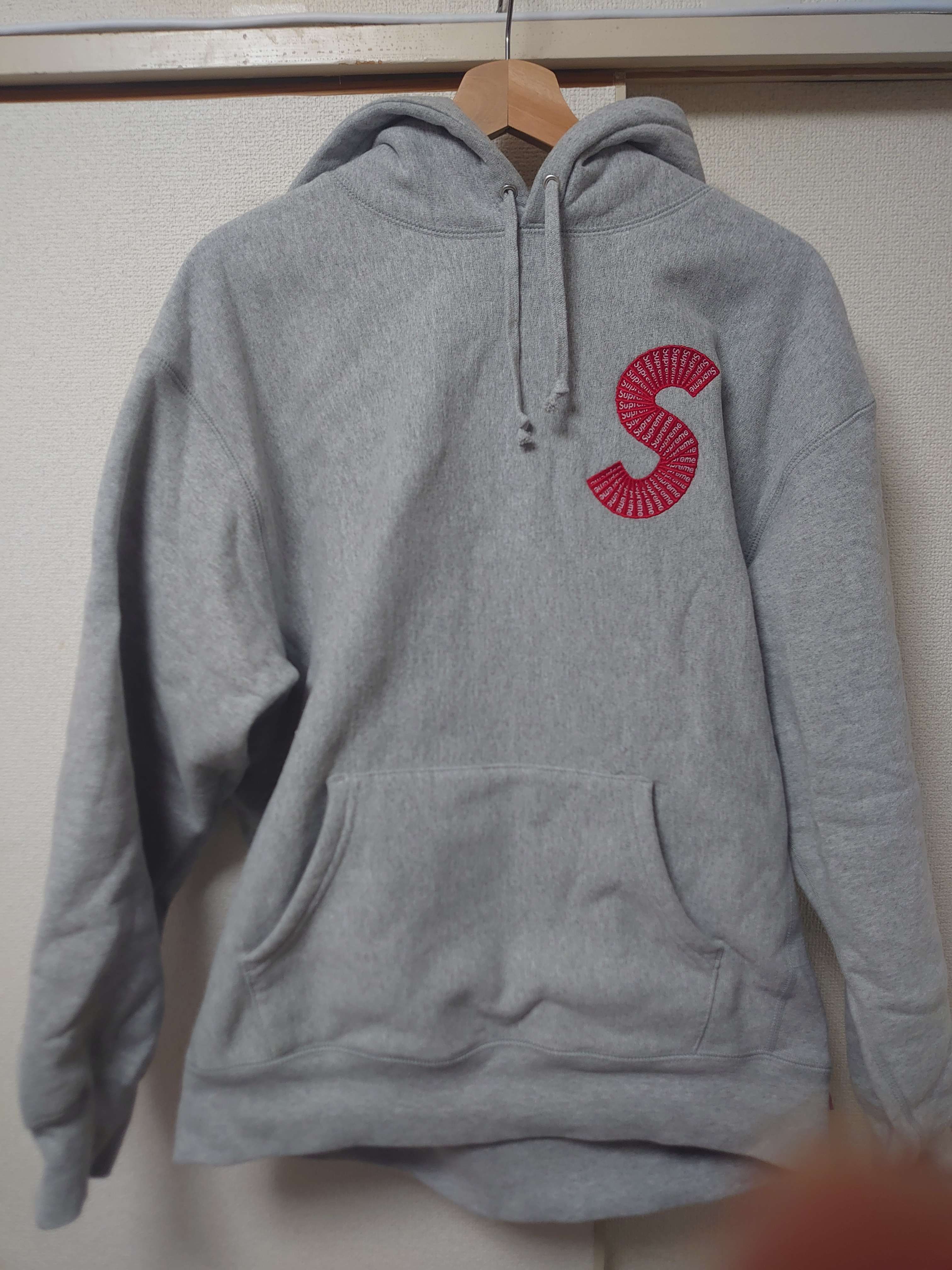 Supreme S Logo Hooded Sweatshirt "Heather Grey" (20FW)