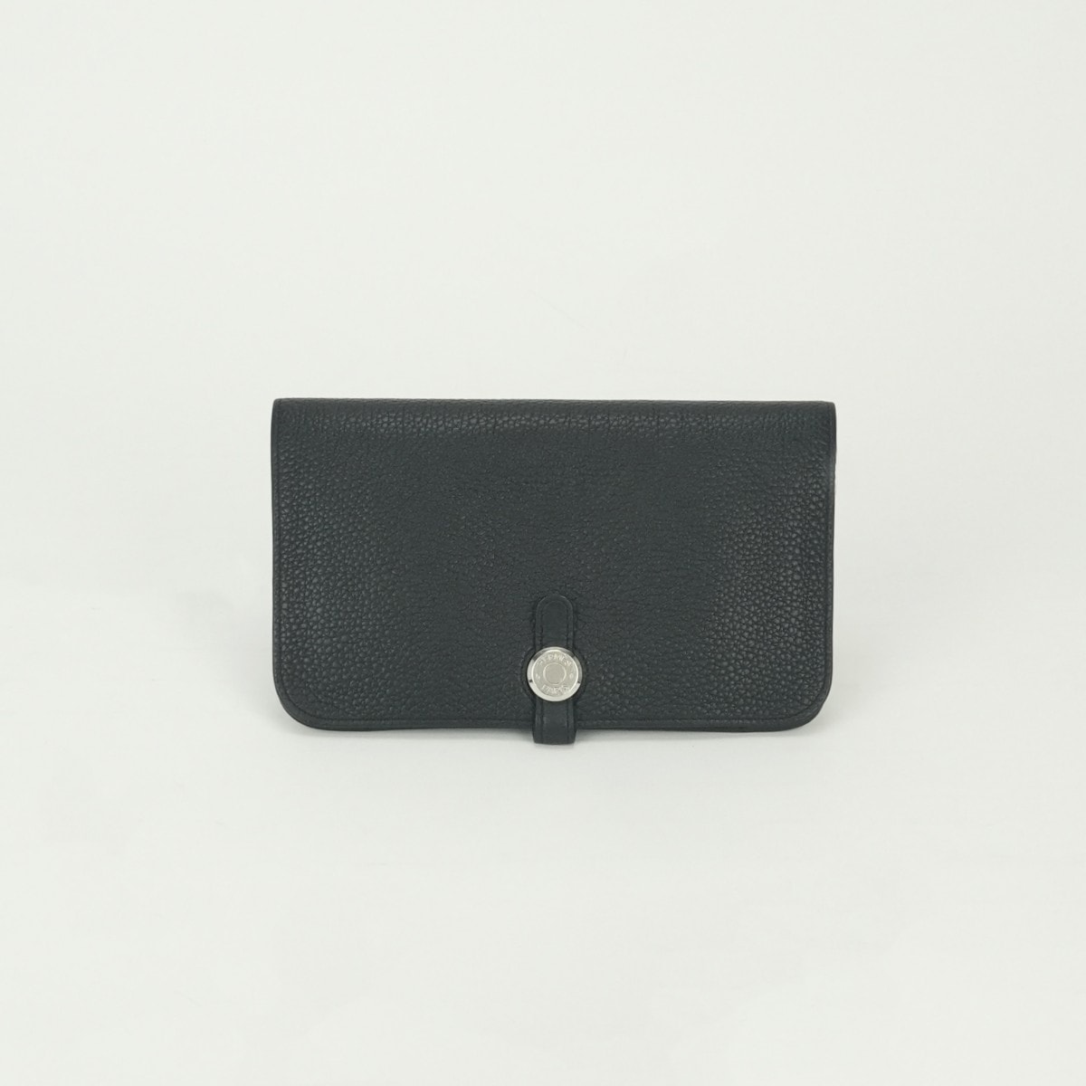 エルメス HERMES ドゴンGM ドゴン GM ドゴンデュオ 財布 長財布 ロングウォレット トゴ ノワール Noir ブラック Black 黒 シルバー金具 小銭入れ