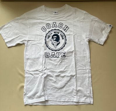 Bape × Coach College Tee "White"