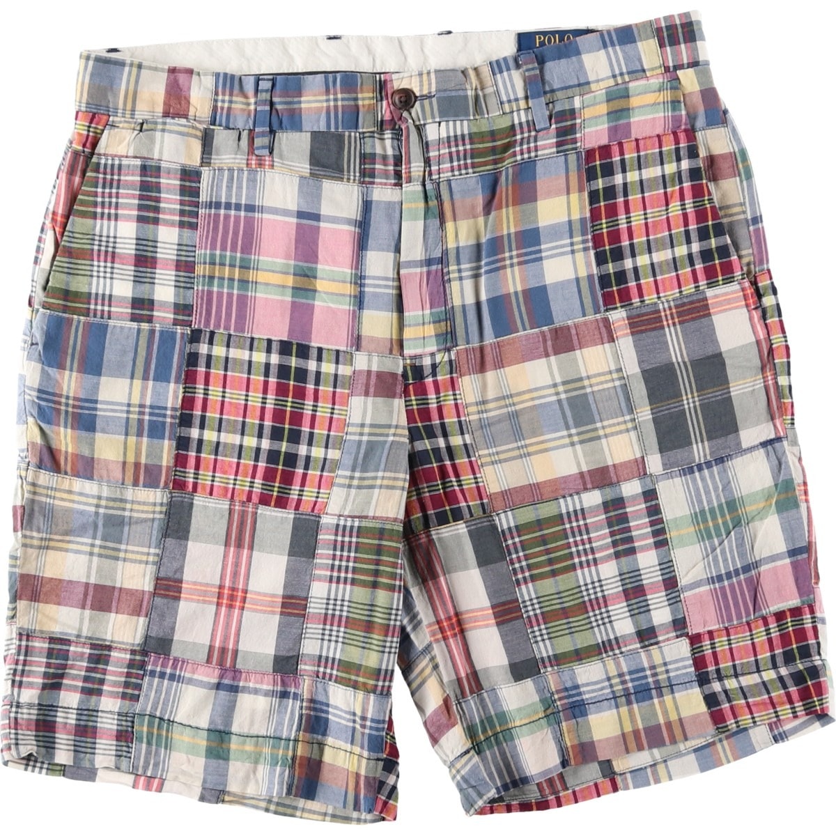 古着 ラルフローレン Ralph Lauren POLO RALPH LAUREN CLASSIC FIT パッチワーク コットンショーツ ショートパンツ メンズw35相当/eaa643716