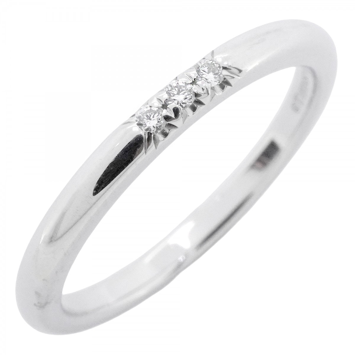 【6jdb0427-06】ティファニー リング フォーエバー 3PD Pt950 プラチナ ダイヤモンド 9号【中古】レディース