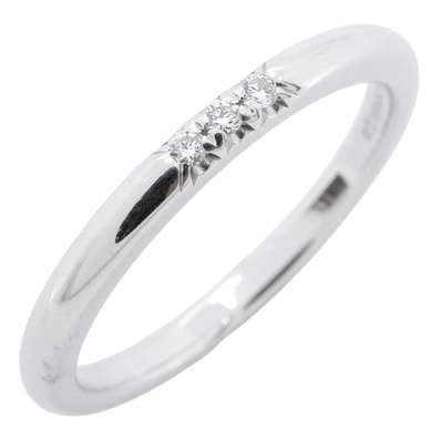 【6jdb0427-06】ティファニー リング フォーエバー 3PD Pt950 プラチナ ダイヤモンド 9号【中古】レディース