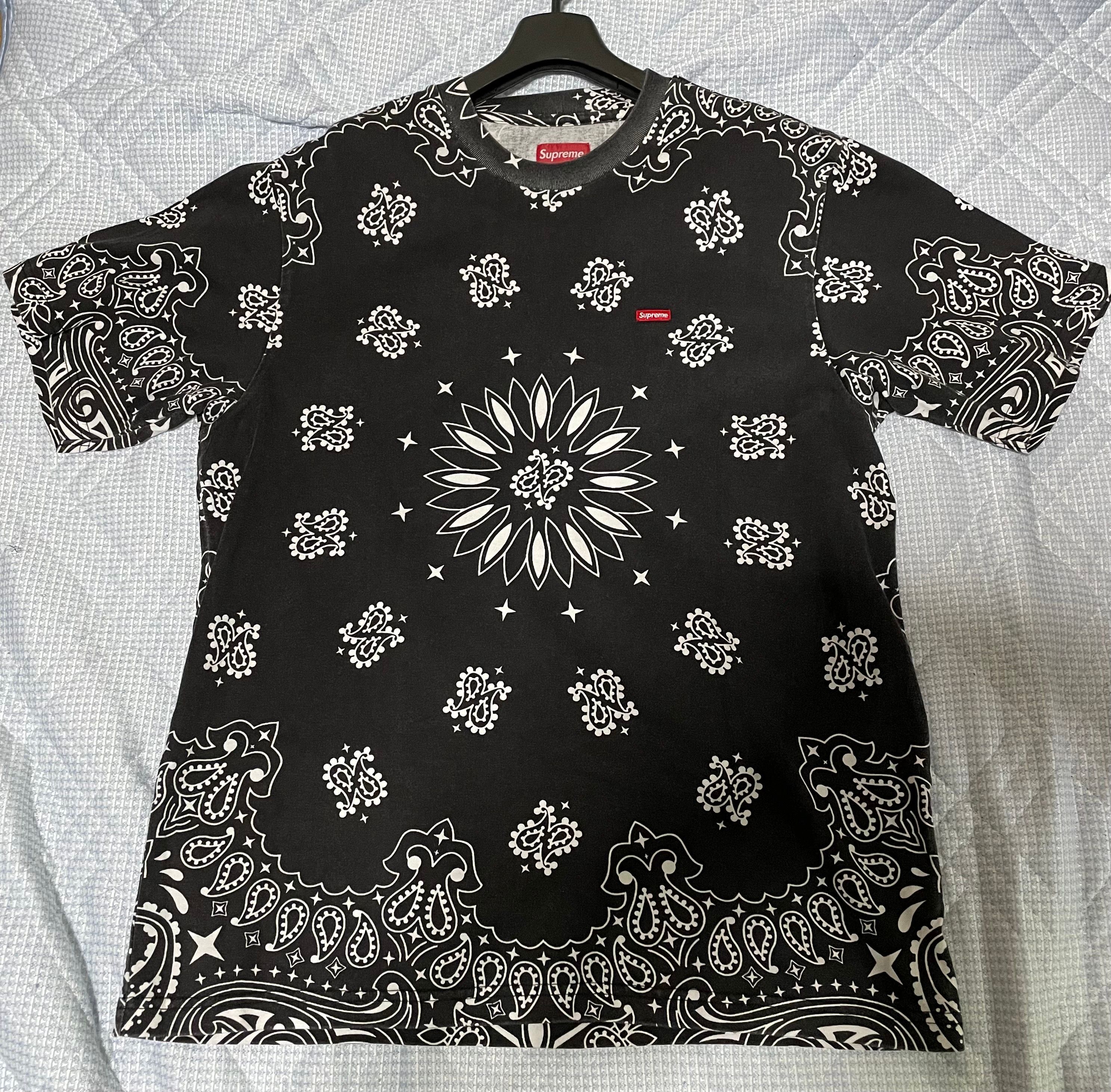 Supreme Small Box Tee "Bandana Black"(21SS)