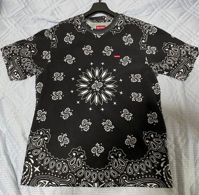 Supreme Small Box Tee "Bandana Black"(21SS)