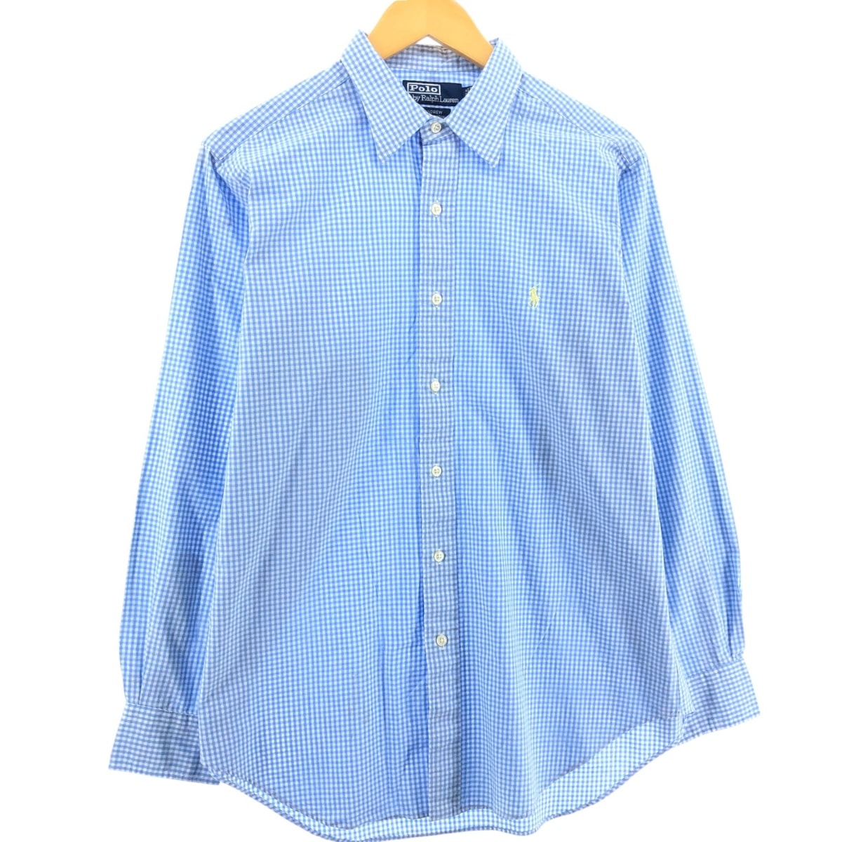古着 ラルフローレン Ralph Lauren ANDREW ギンガムチェック 長袖 コットンチェックシャツ メンズM相当/eaa546831