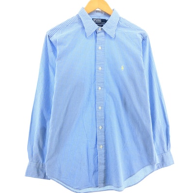 古着 ラルフローレン Ralph Lauren ANDREW ギンガムチェック 長袖 コットンチェックシャツ メンズM相当/eaa546831