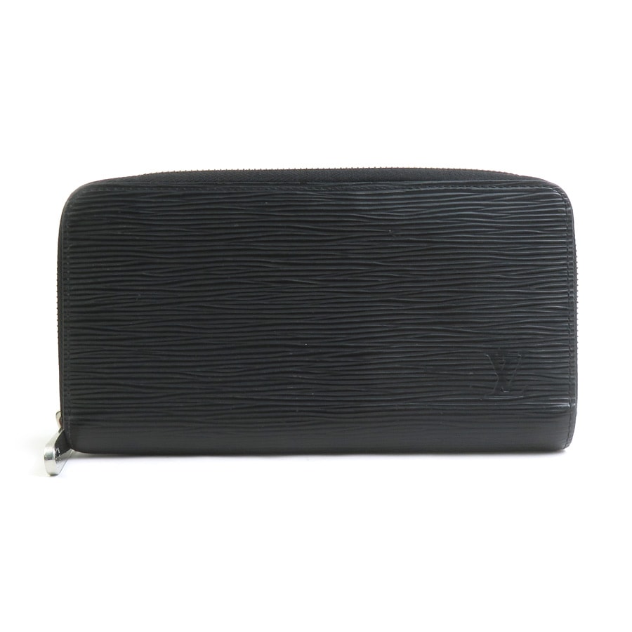 ルイ ヴィトン LOUIS VUITTON ラウンドファスナー長財布 エピ ジッピーウォレット エピレザー ブラック シルバー メンズ【中古】 e61333a