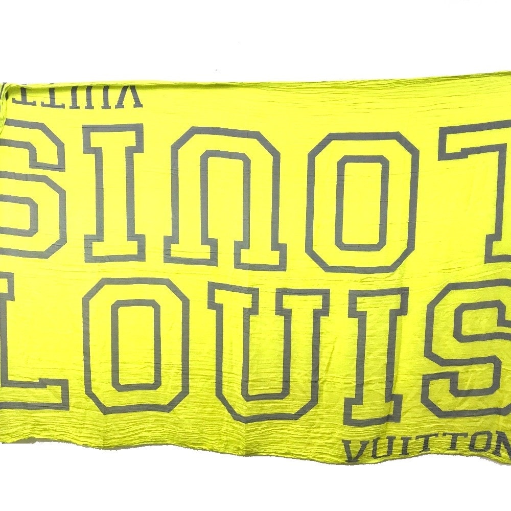 ルイヴィトン LOUIS VUITTON エトール・フルオ・ルイ MP2152 ファッション小物 大判 ストール ショール コットン イエロー