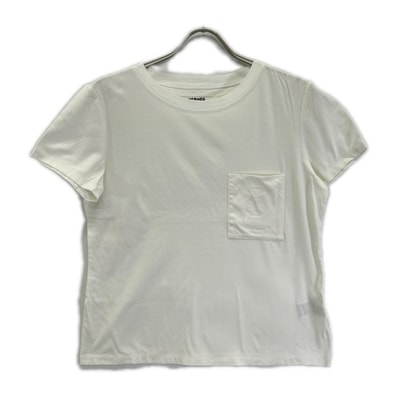 エルメス 23SS ホワイト 刺繍ポケット 半袖Tシャツ 40