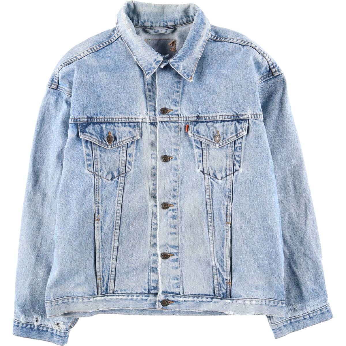 古着 80年代 リーバイス Levi's 70511-0289 オレンジタブ デニムジャケット Gジャン メンズXL相当 ヴィンテージ/eaa613161