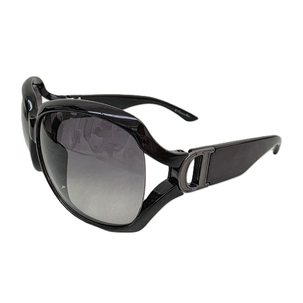 Dior ディオール PROMENADEF Dロゴ Y2K サングラス 34967 TICZR プラスチック ブラック  レディース【中古】