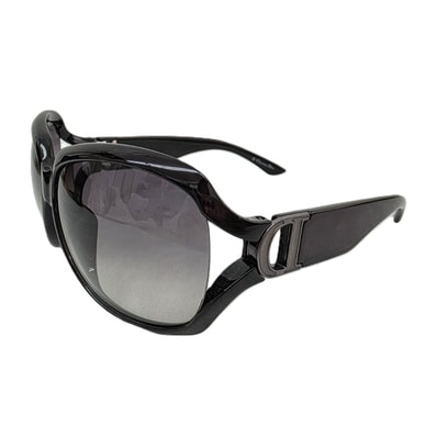 Dior ディオール PROMENADEF Dロゴ Y2K サングラス 34967 TICZR プラスチック ブラック レディース【中古】