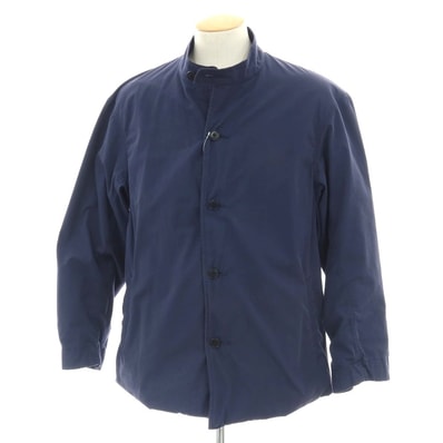 【中古】ナナミカ nanamica コットンポリエステル スタンドカラー ブルゾン ライトネイビー【サイズS】【メンズ】