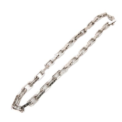 Louis Vuitton Monogram Chain Necklace "Silver"