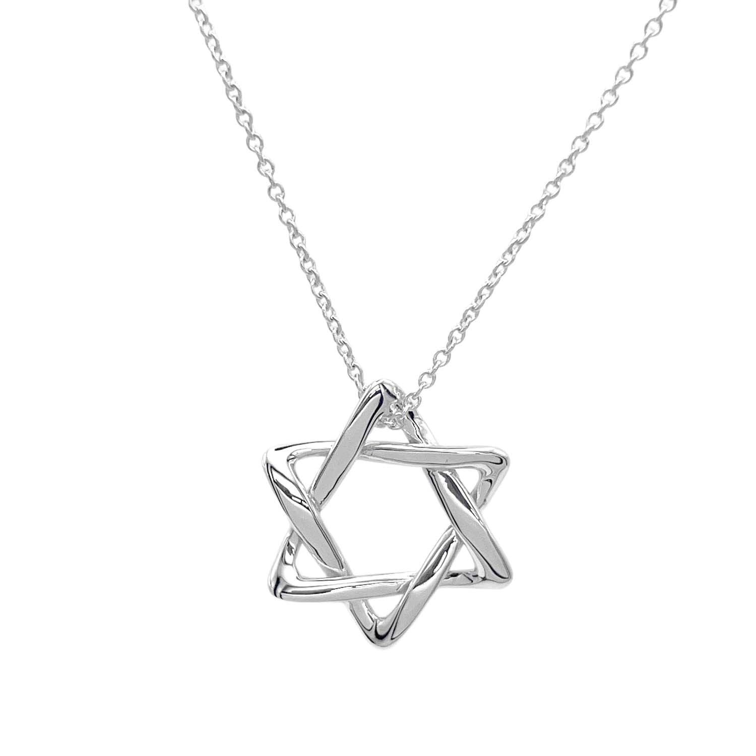 TIFFANY&Co. ティファニー スターオブダビデ ネックレス
 ペンダント 星 SV925 シルバー 新品仕上済 ユニセックス
 【中古】