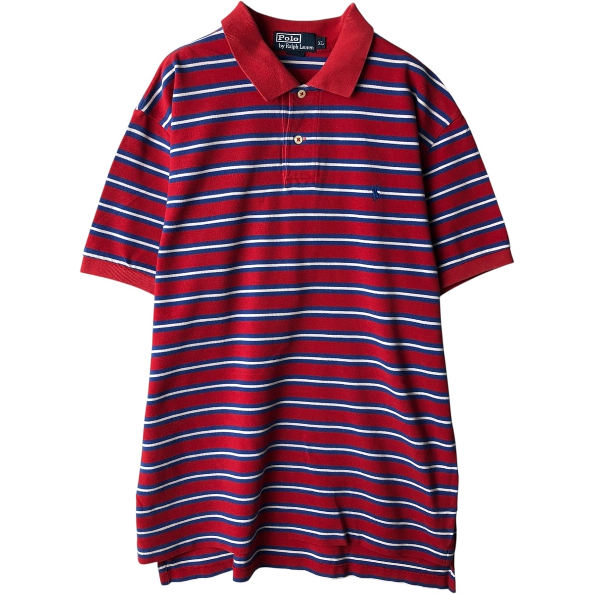 古着 ラルフローレン Ralph Lauren POLO by Ralph Lauren 半袖 ボーダー ポロシャツ メンズXL相当/eaa637461