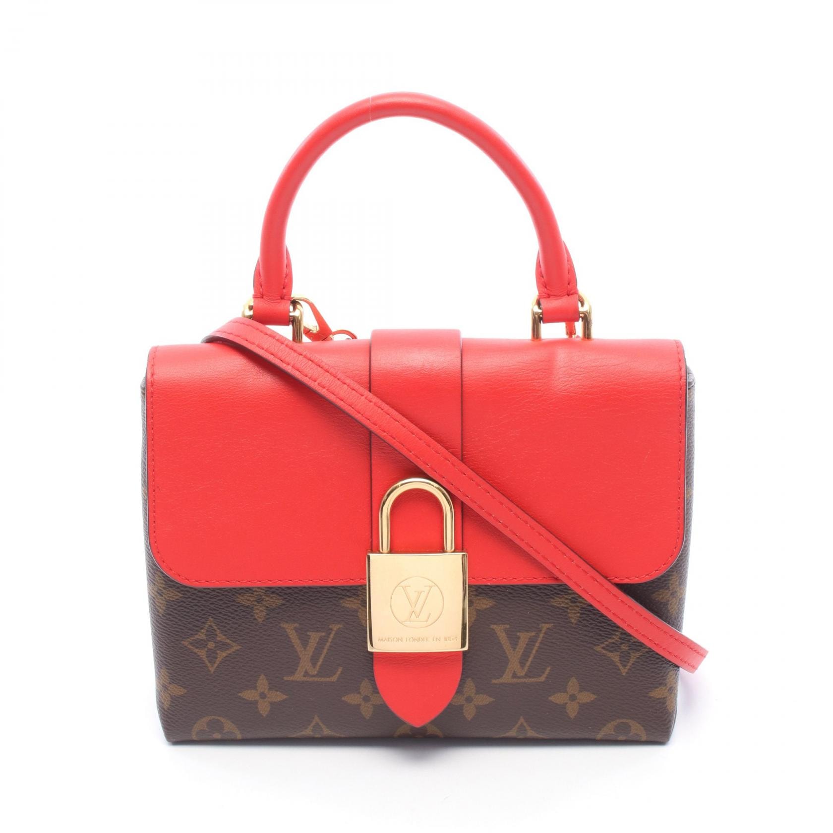 ルイ・ヴィトン LOUIS VUITTON ロッキー BB モノグラム ノワール 2WAY ハンドバッグ バッグ PVCコーティングキャンバス レザー レディース ブラウン系 / ブラック系 M44141 【中古】