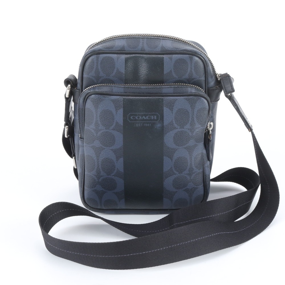 ■美品 コーチ シグネチャーヘリテージ ストライプ F70589