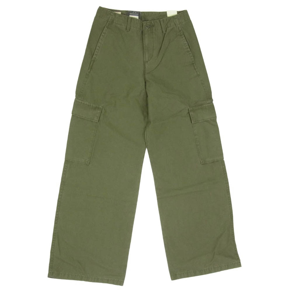Levi's リーバイス A6077-0004 Baggy Cargo Trousers レディース バギー カーゴ パンツ グリーン系 W24 L30【新古品】【未使用】【中古】