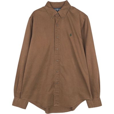 古着 ラルフローレン Ralph Lauren CUSTOM FIT 長袖 ボタンダウンシャツ メンズM相当/eaa649241