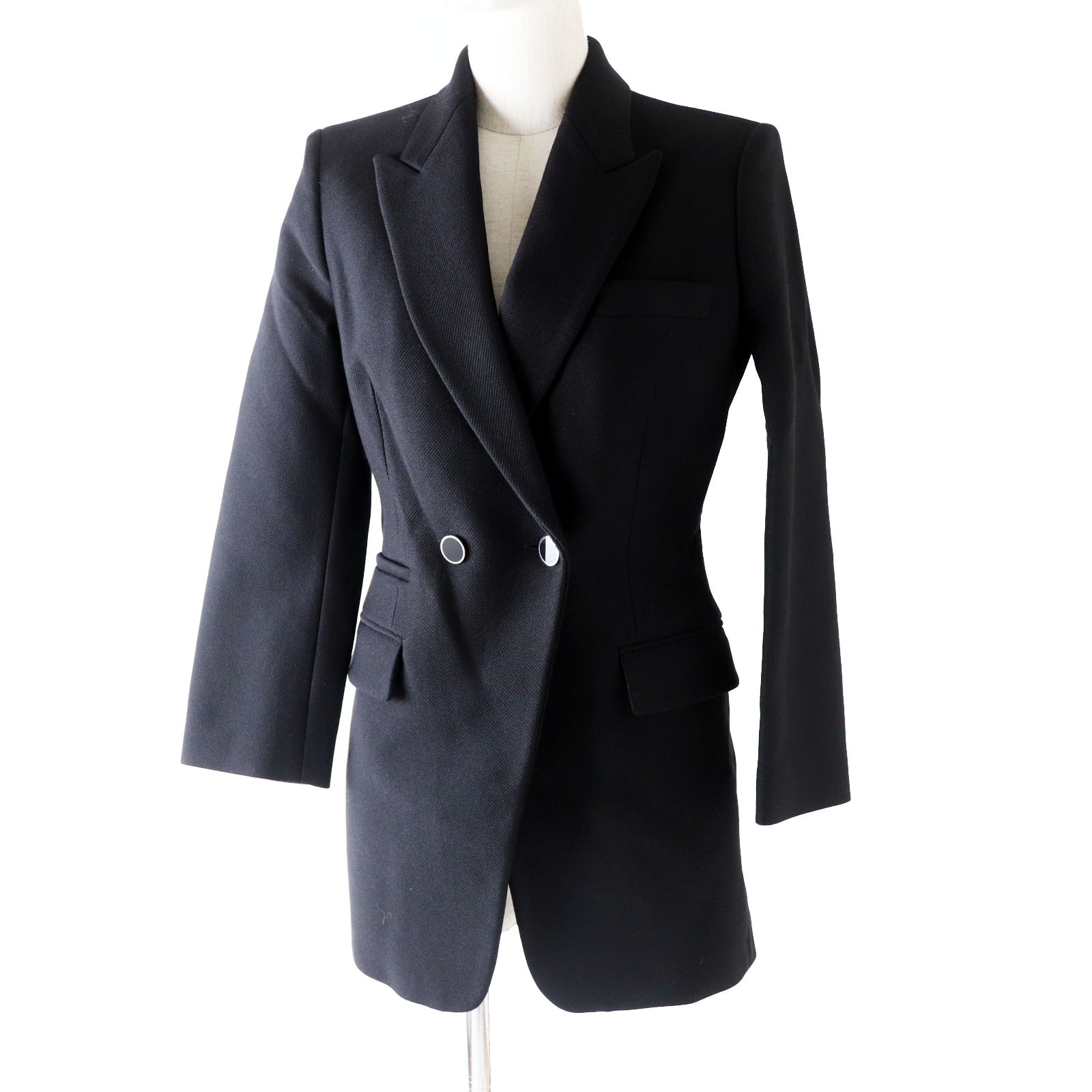 【ドンドン見直し】極美品 エルメス ダブルブレストジャケット レディース 34