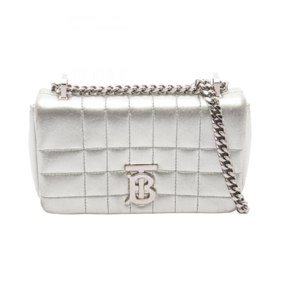 バーバリー BURBERRY LOLA ローラ ショルダーバッグ バッグ レザー レディース シルバー系 【中古】