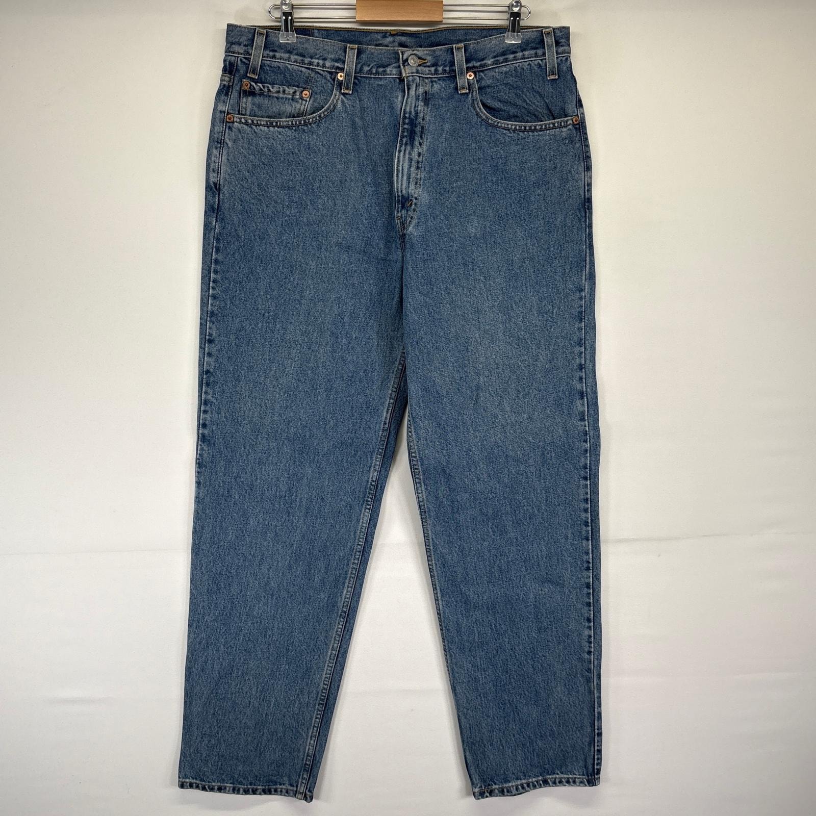 古着 リーバイス Levi's デニムパンツ 550 テーパード ジーンズ ジーパン 長ズボン 大きいサイズ w38 L32 ブルー メンズ
