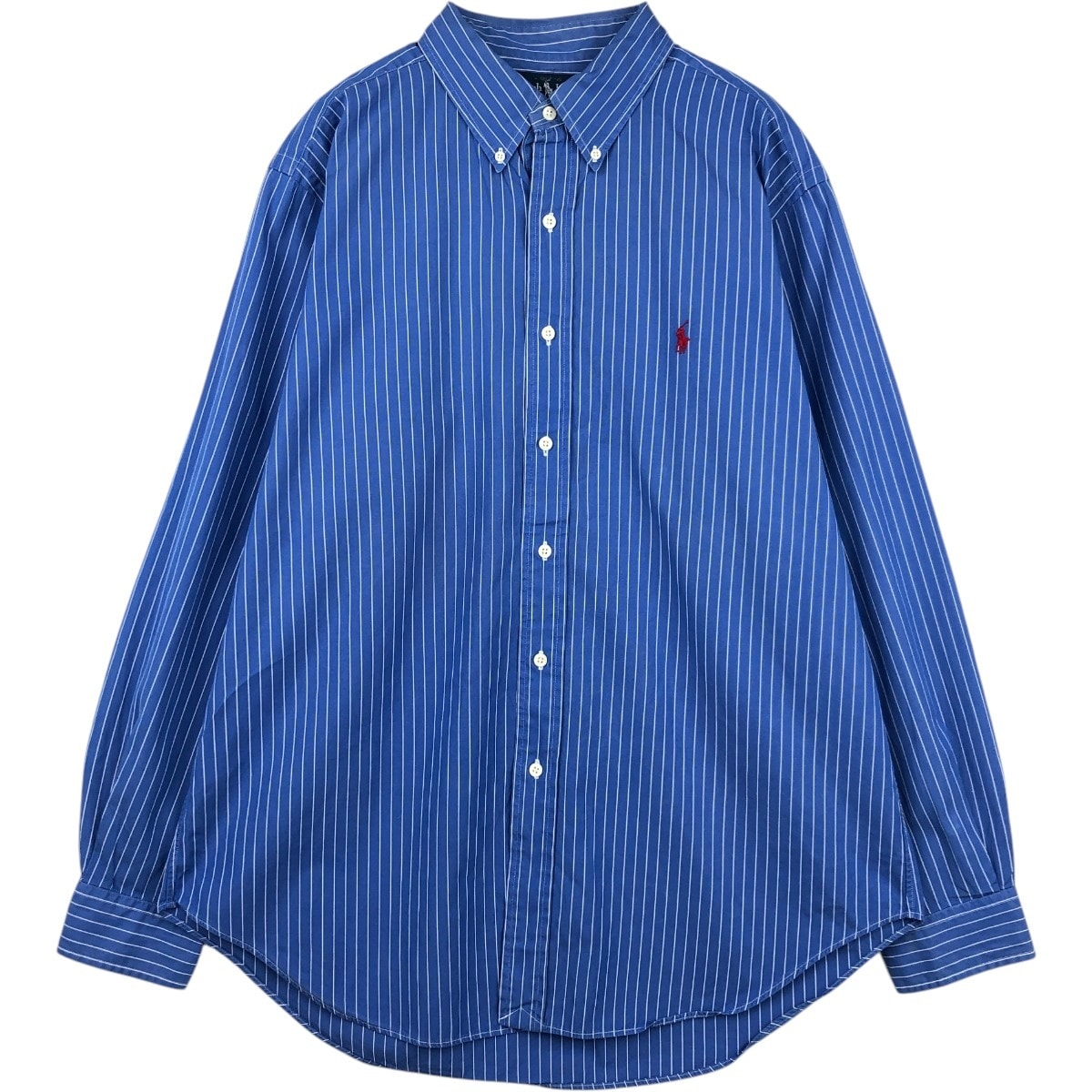古着 ラルフローレン Ralph Lauren CLASSIC FIT クラシックフィット 長袖 ボタンダウンストライプシャツ メンズXL相当/eaa676759