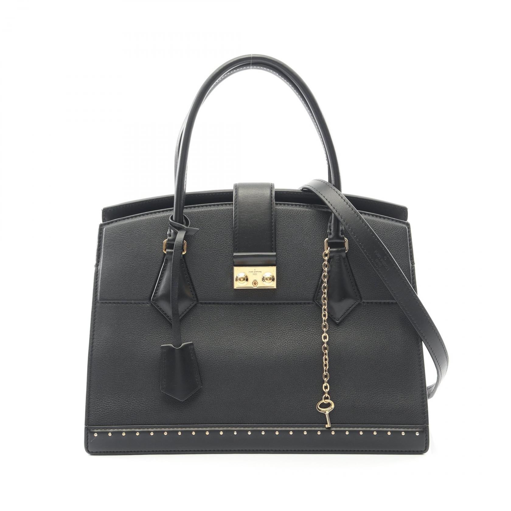 ルイ・ヴィトン LOUIS VUITTON クールマルリーMM ハンドバッグ バッグ レザー ノワール レディース ブラック系 M51651 【中古】